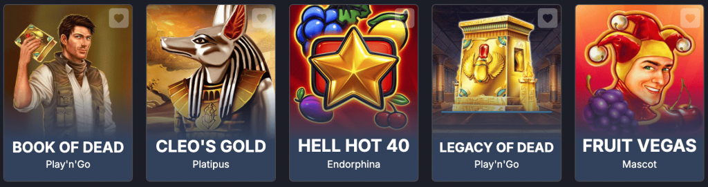 Spelbibliotheek MonixBet Casino